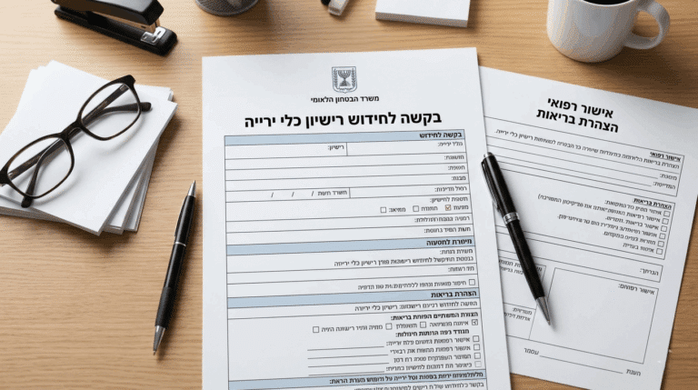 חידוש רישיון