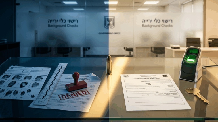 עבר פלילי ורישיון נשק