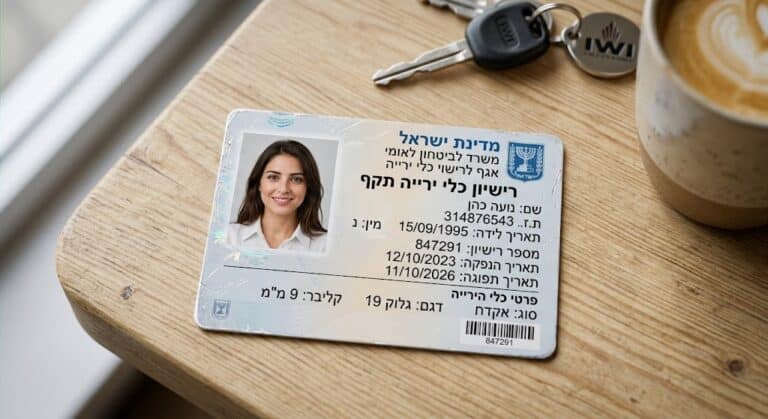 רישיון נשק נשים